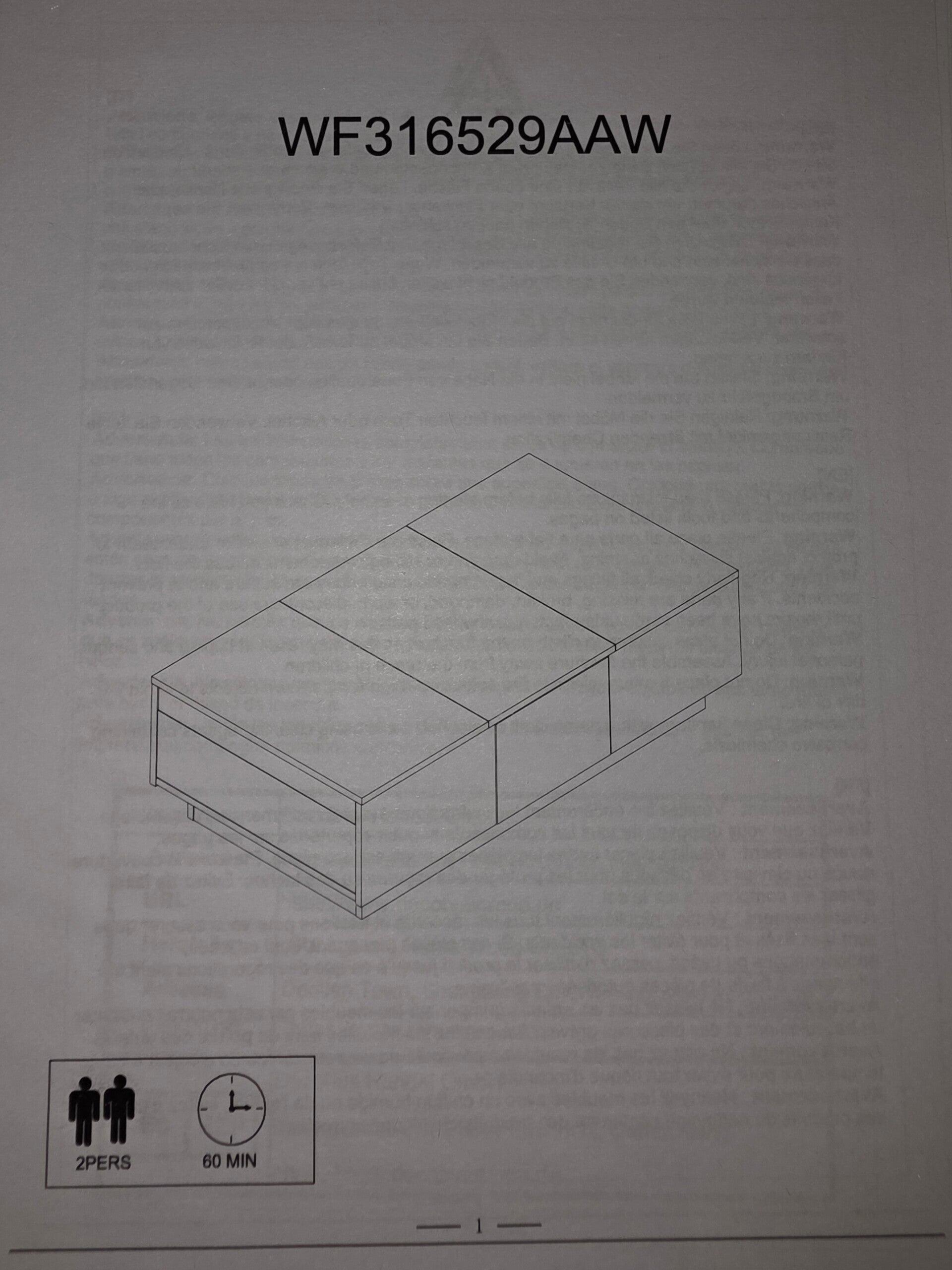 Couchtisch Tisch Wohnzimmer mit viel Stauraum