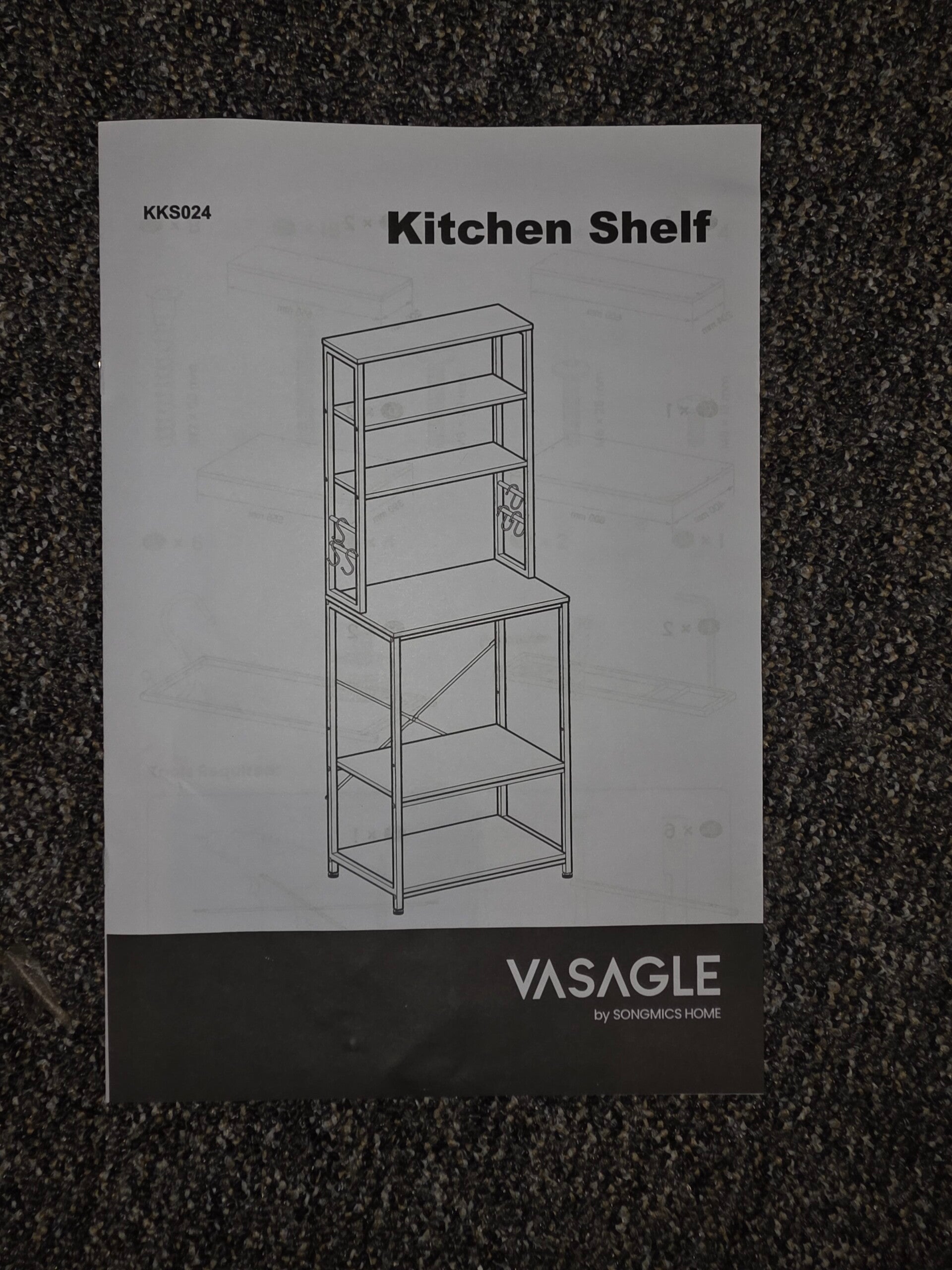 VASAGLE Küchen Regal Küchenregal