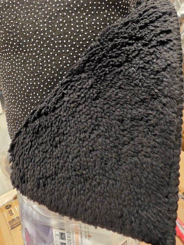 Paco Home Kurzflorteppich Teppich, Schwarz,140x200 cm, strapazierfähig, für Fußbodenheizung geeignet