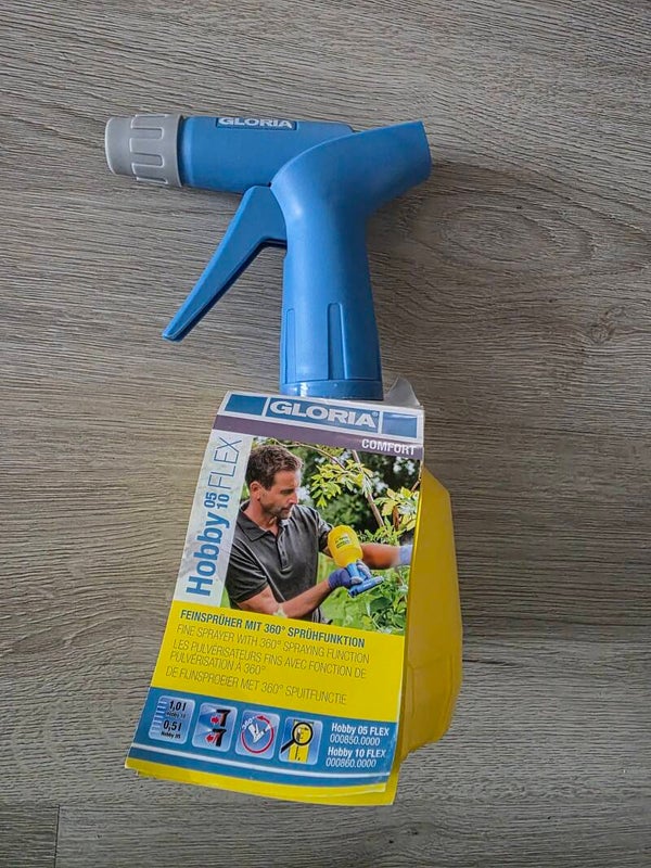 Gloria Handsprüher Hobby 05 Flex 0,5 L Pumpsprühflasche Sprühflasche für Pflanzen Doppelhubpumpe & Überkopf-Sprühen