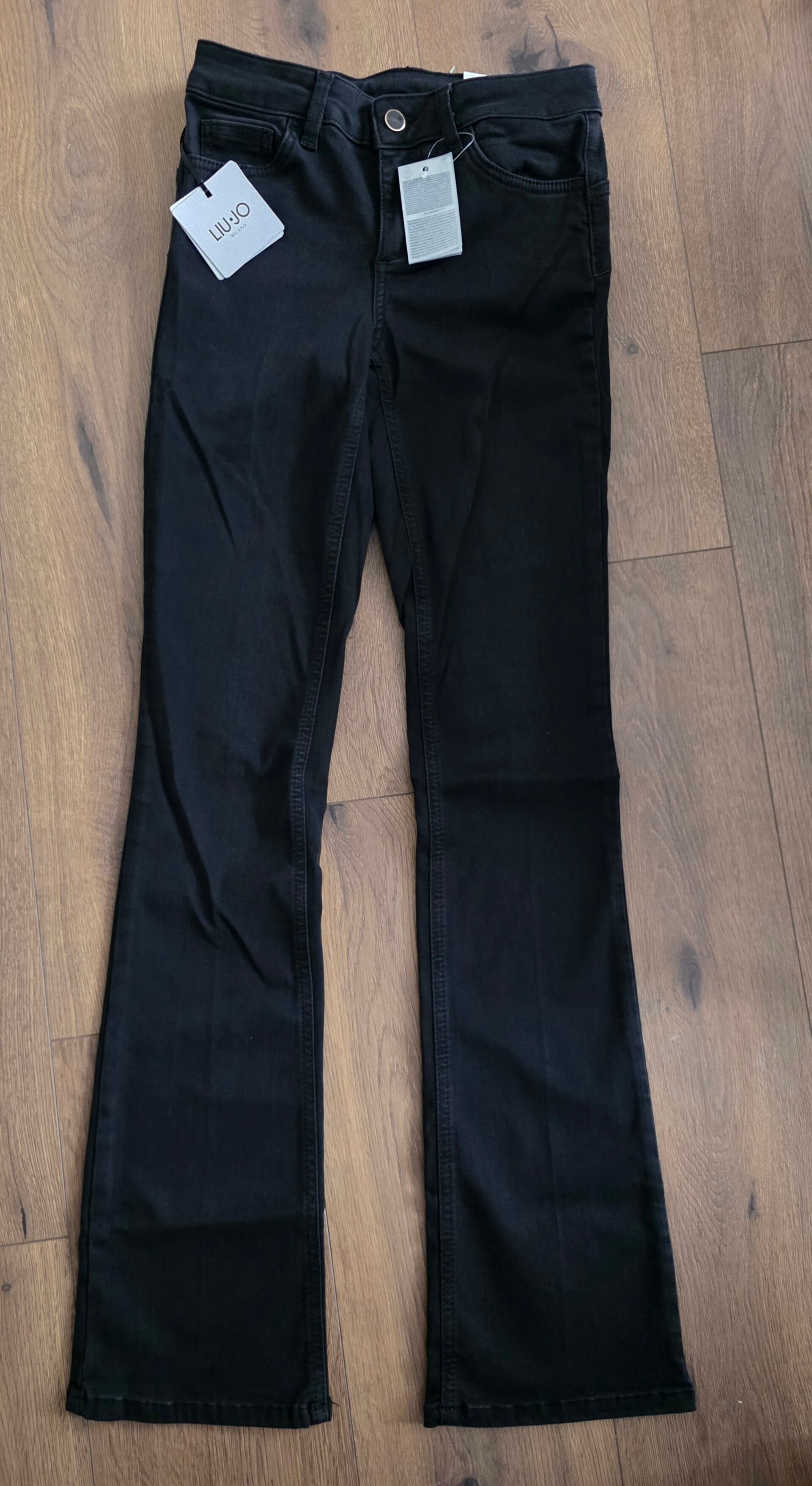 LIU JO Button Up Bootcut Jeans schwarz