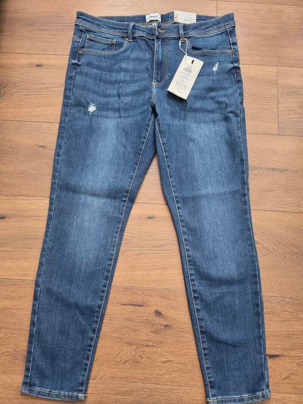 Only WAUW SKINNY Jeans Mid Waist Größe XL/30
