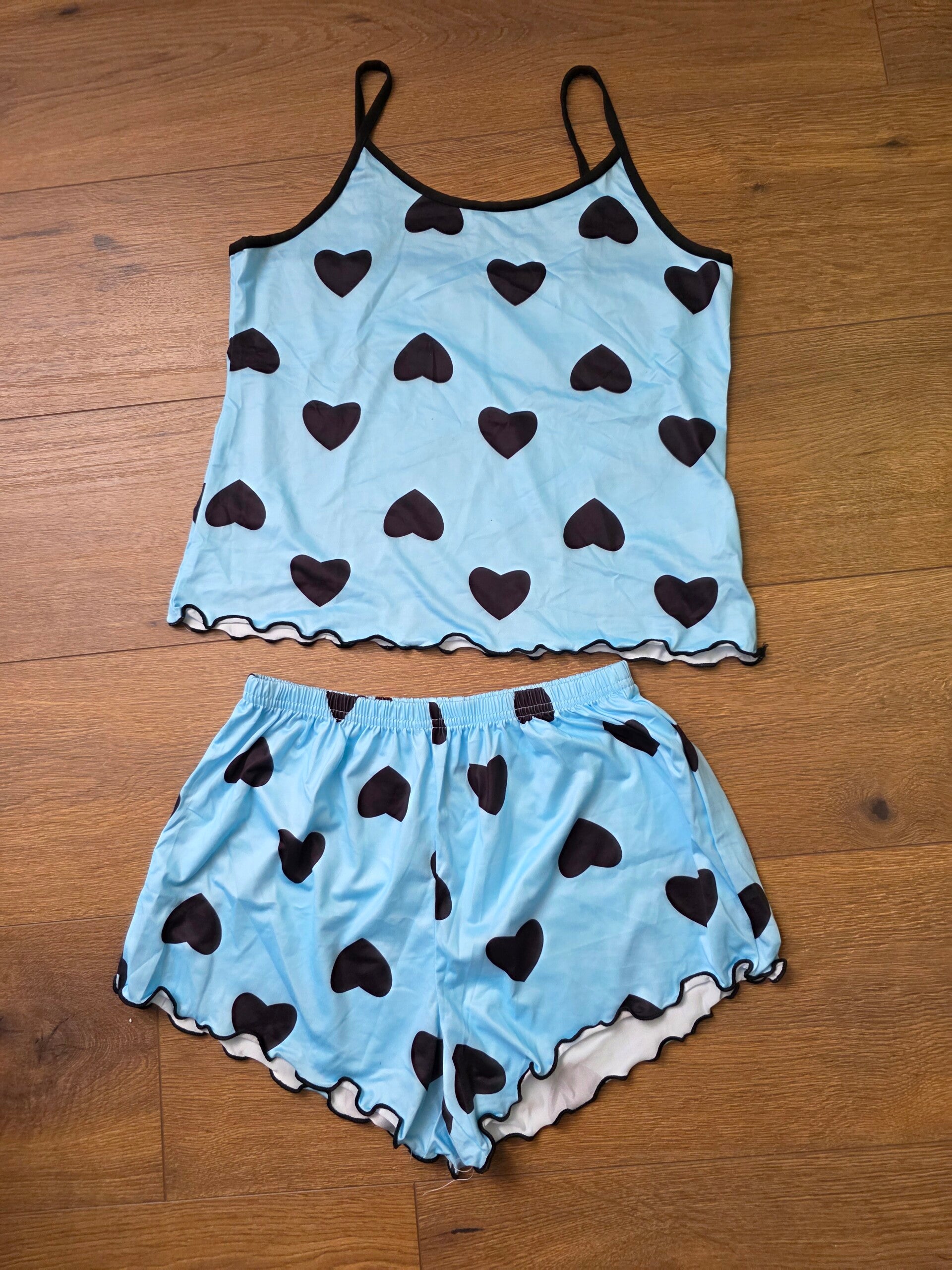 Sexy Damen Pyjama kurz 2-teilig Gr. S NEU