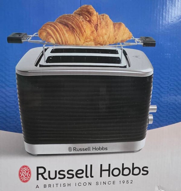 Russell Hobbs Toaster schwarz Edelstahl NEU