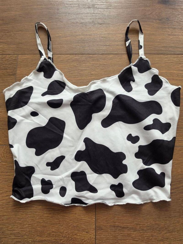 SHEIN EZwear Top Kuhflecken NEU