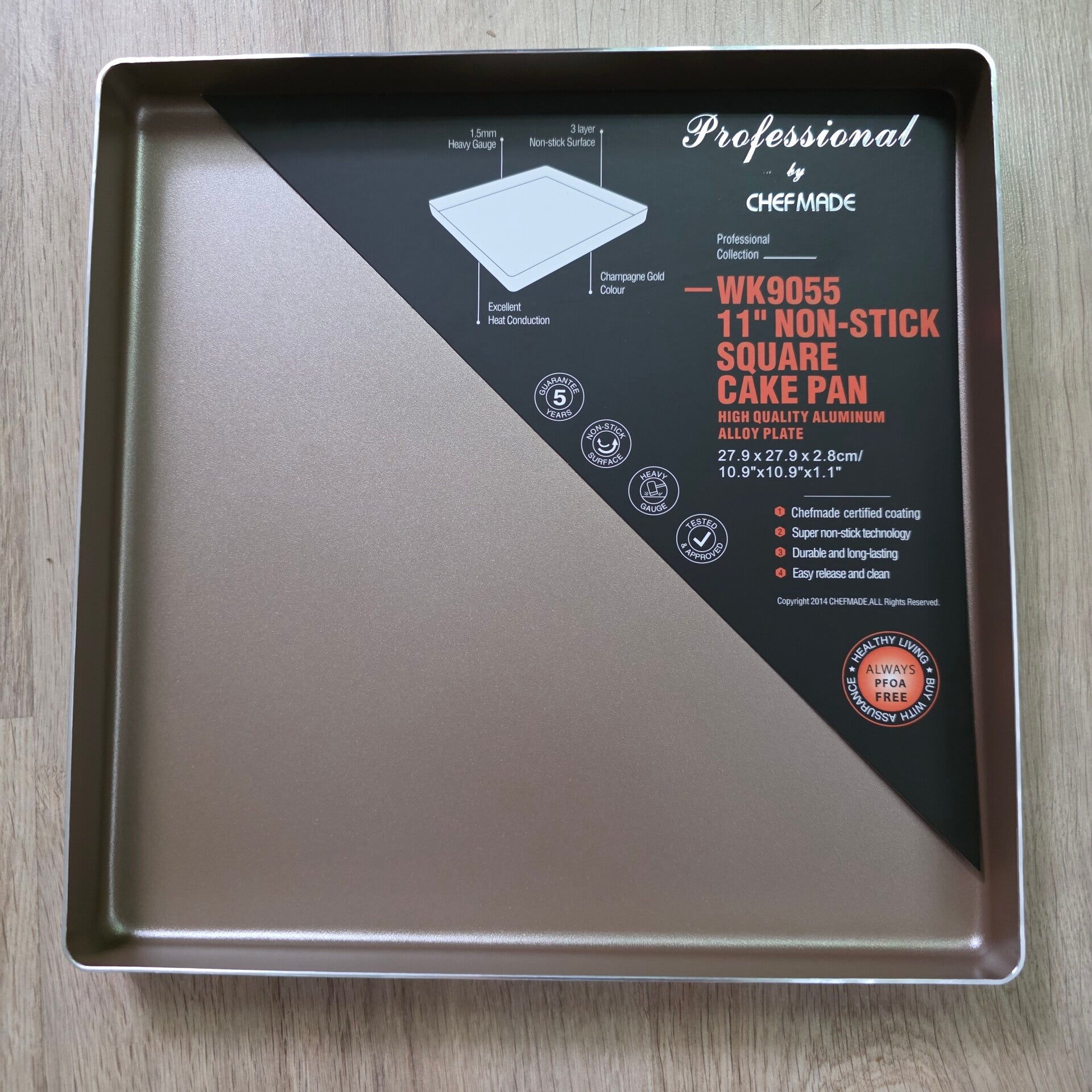 CHEFMADE Kuchenform 27.9 x 27.9 x 2.8cm