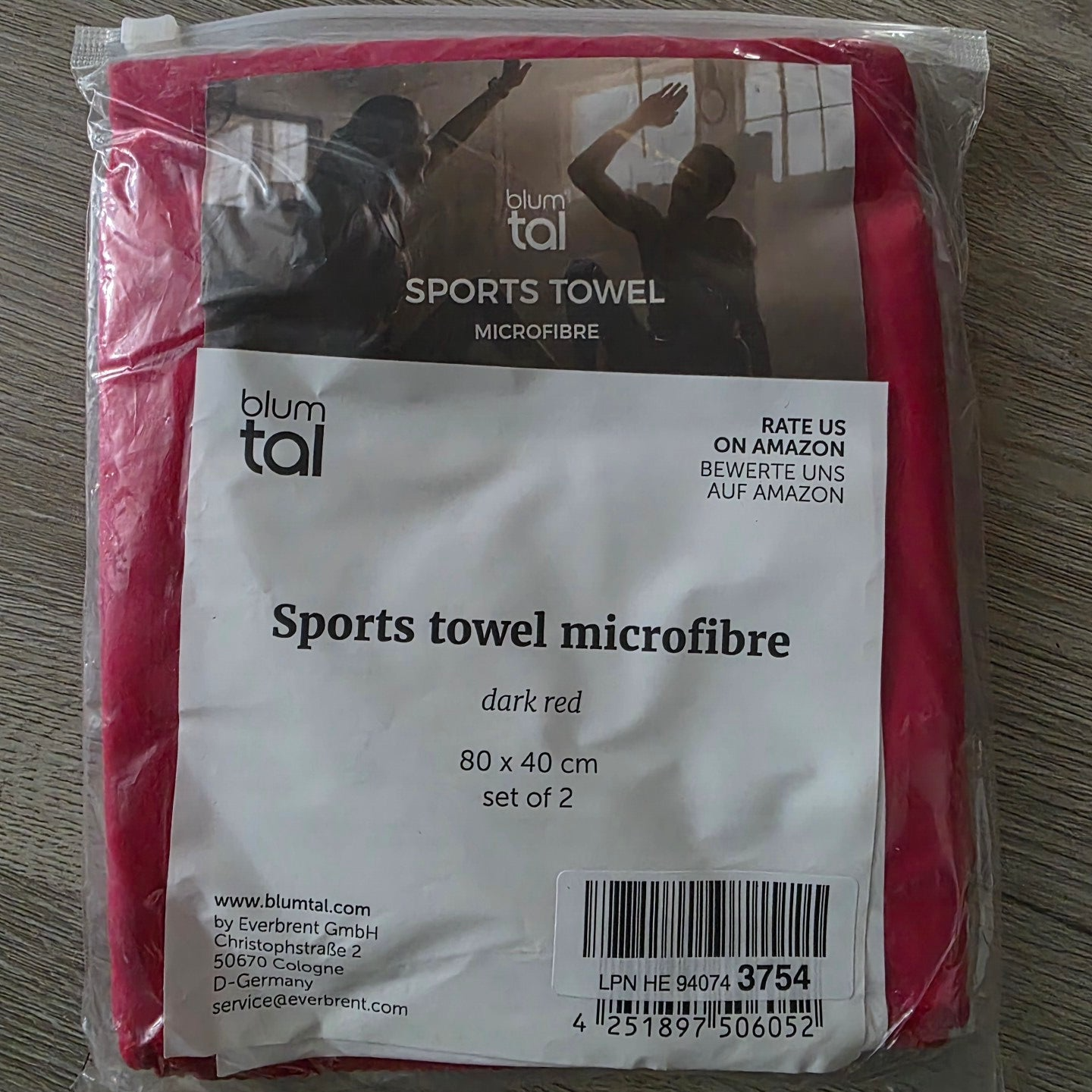 Blumtal Mikrofaser Handtuch 2er-Set  80 x 40 cm