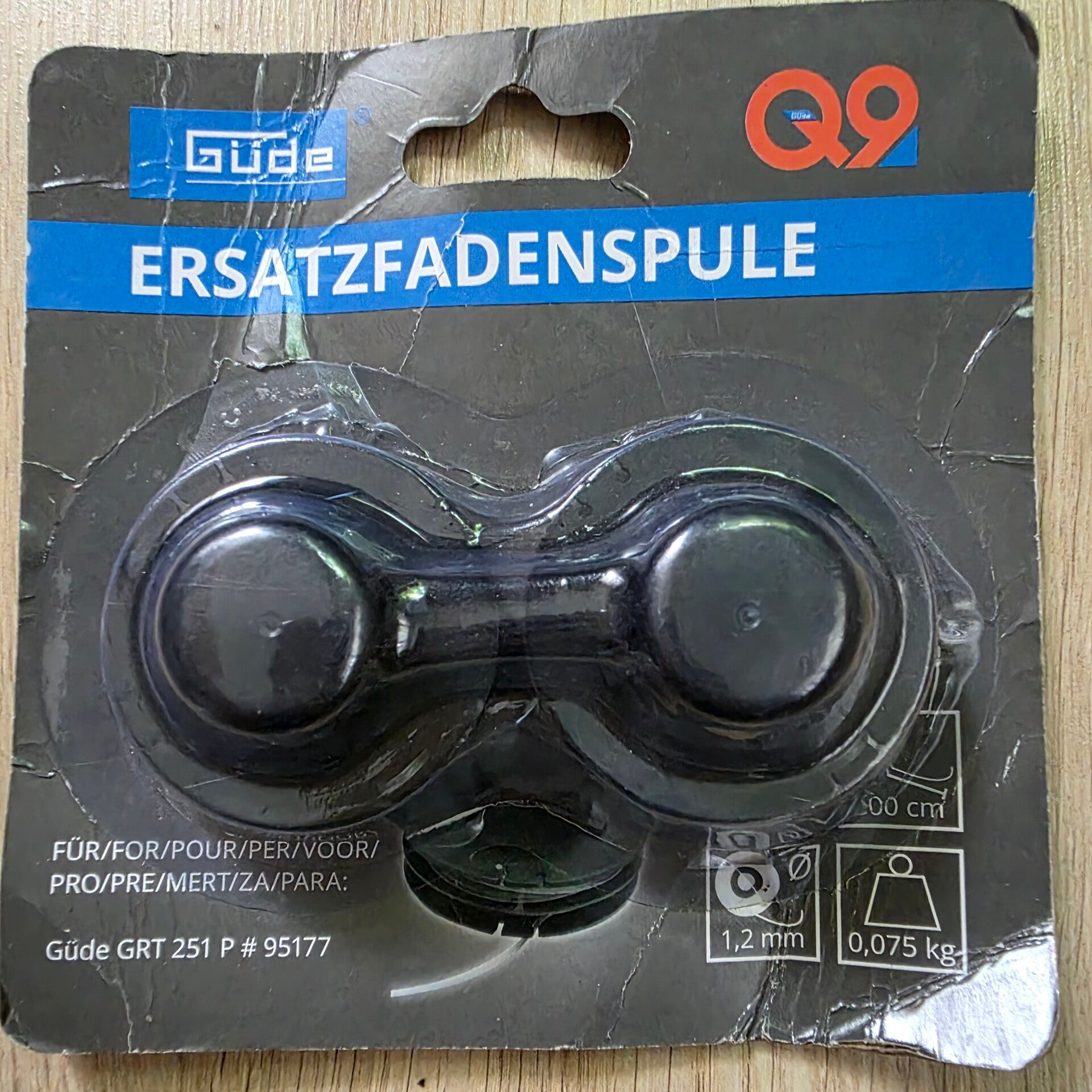 Güde Ersatzfadenspule Durchmesser 1,2mm 2m Länge NEU