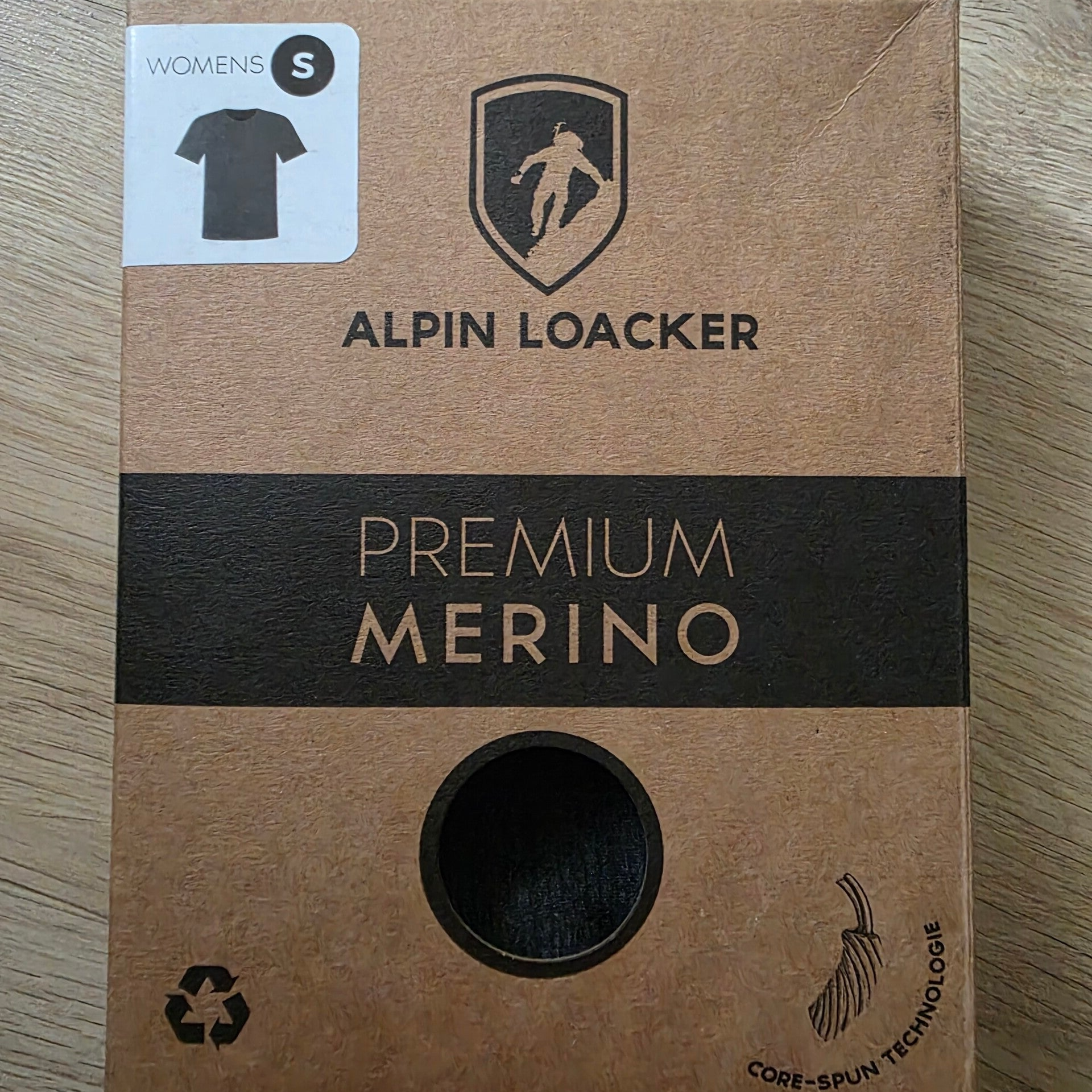 ALPIN LOACKER Merino Damen T-Shirt Gr. S