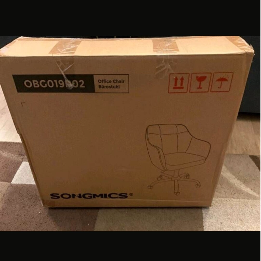 SONGMICS Homeoffice Stuhl höhenverstellbar Rosa