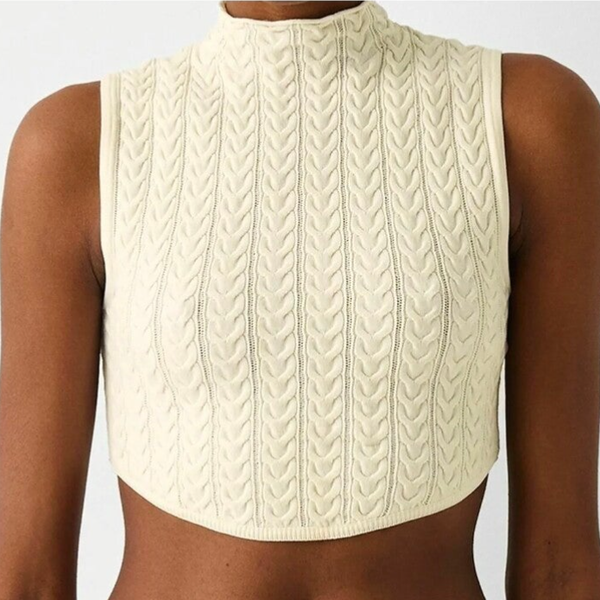 Bershka Top - beige Gr. S