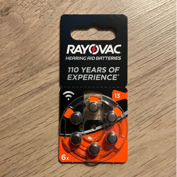 RAY OVAC Hörgeräte Batterien Größe 13 PR48 1,45V orange
