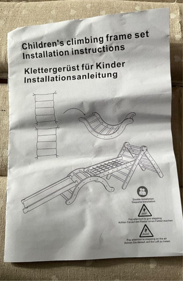 5-in 1 Klettergerüst Kinder Indoor B-Ware Vollständig