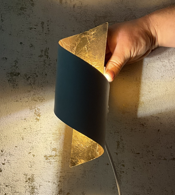 Lindby Wandleuchte Desirio, weiß/gold, 24cm, G9, Metall