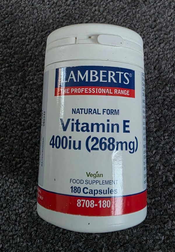 Vitamin E 400iu (268mg) 180 Kapseln NEU