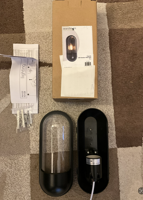 Außenwandleuchte POLYCARBONAT schwarz