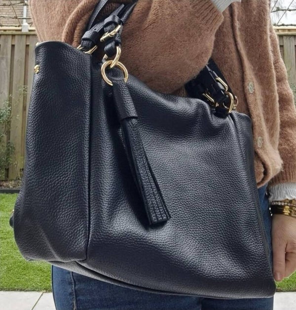 Donker blauwe tas