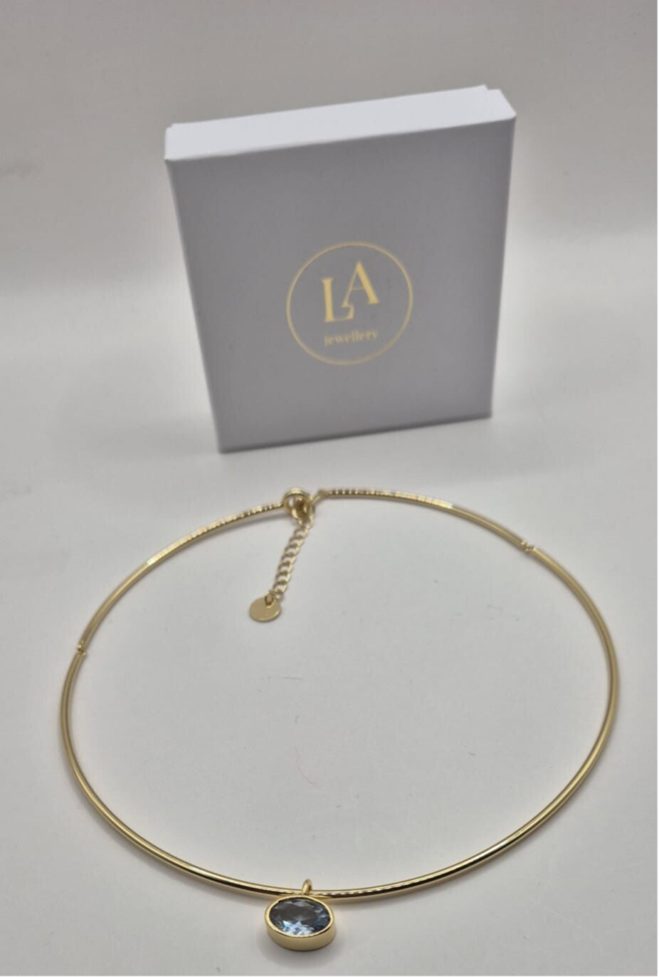Bangle ketting - jeans blauw