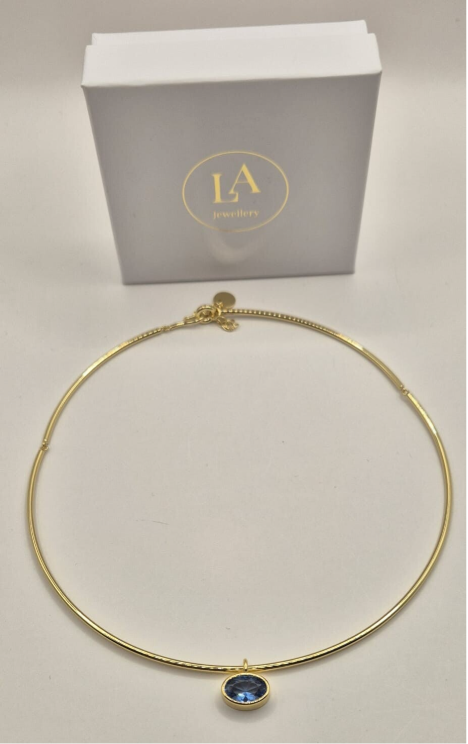 Bangle ketting - licht blauw