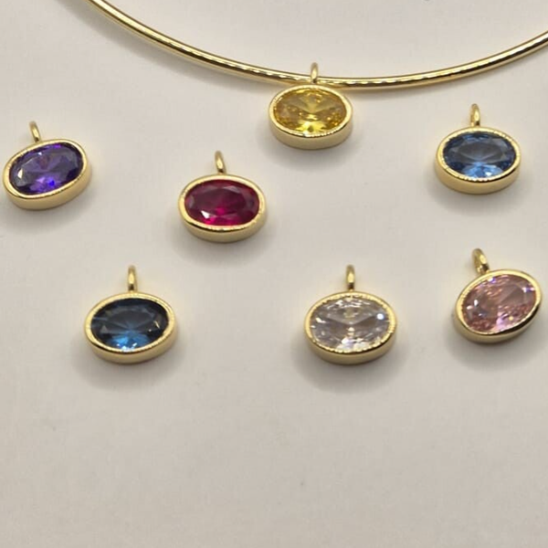 Zirkonia bedel - diverse kleuren