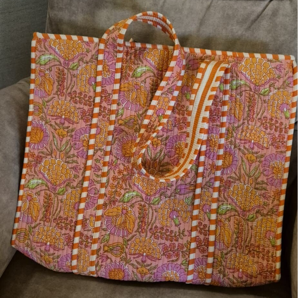 Strandtas met mooi patroon