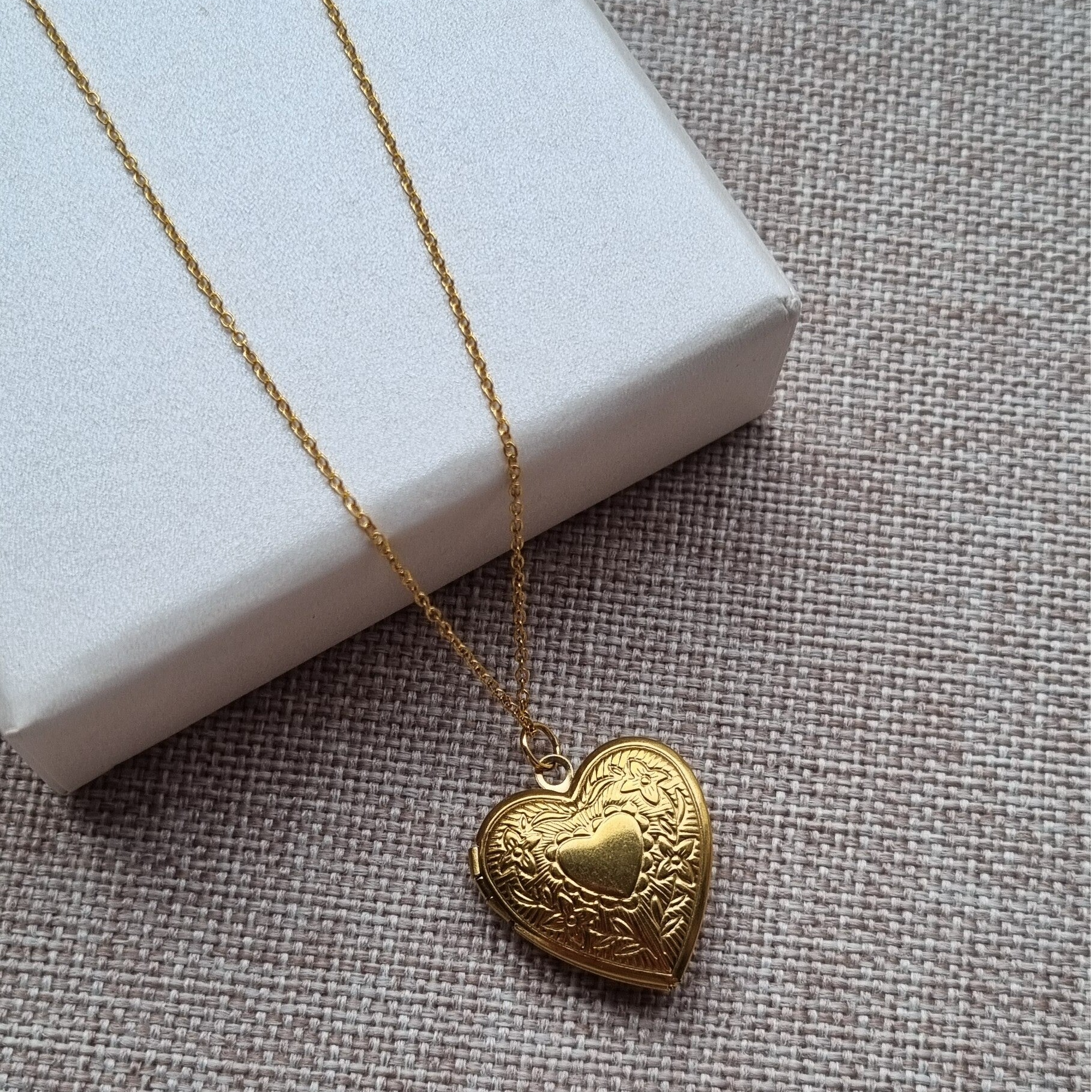 Stainless steel love lock ketting