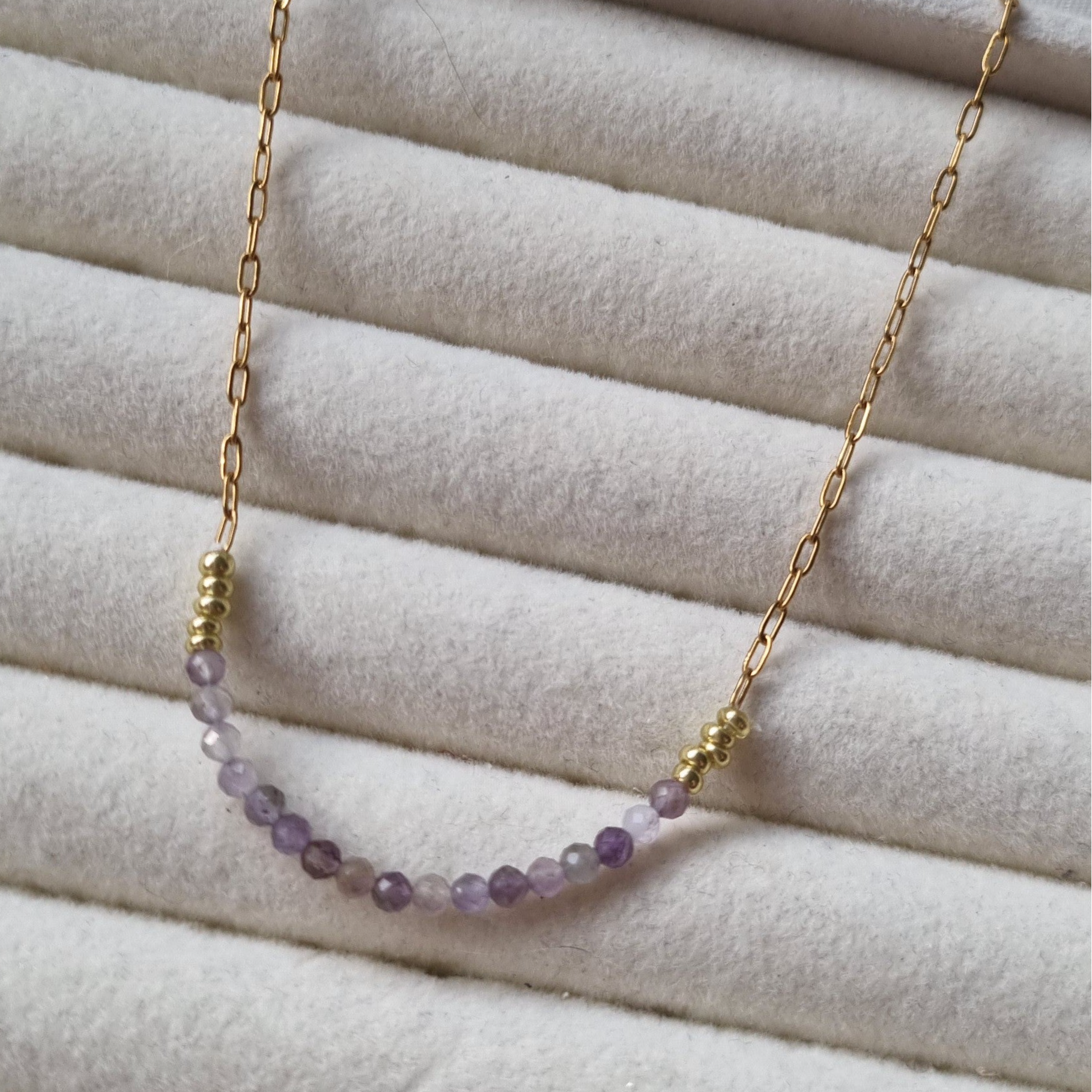 RVS ketting met edelstenen | diverse varianten