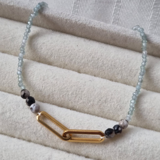 Edelsteen armband met Amazoniet | diverse varianten