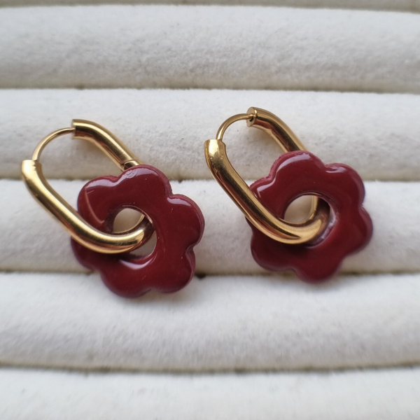 Polymeerklei oorbellen - MADELEINE