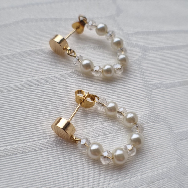 Hoops met kralen - ELEANOR