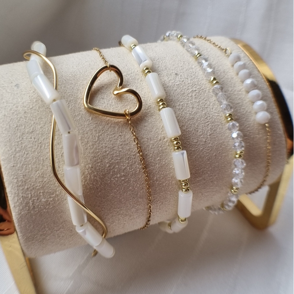 Armbanden WHITE PEARL