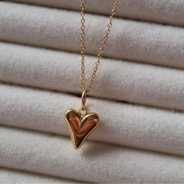Stainless steel ketting met bedel, hart - LOCKET
