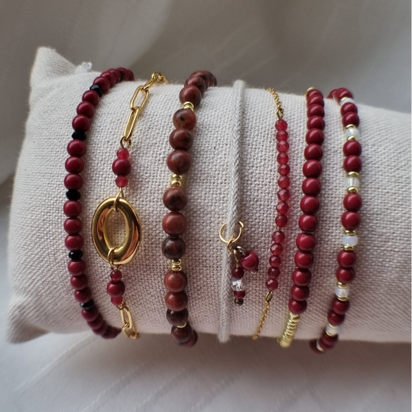 Armbanden BURGUNDY