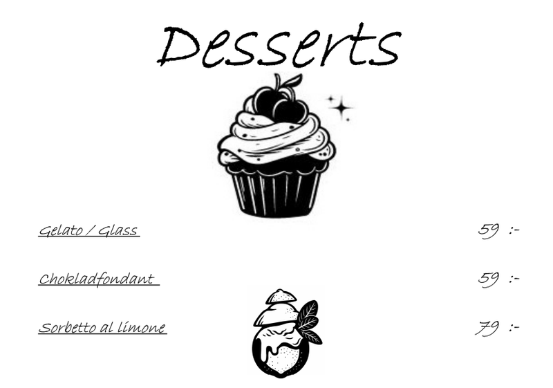 Desserter i Tomelilla