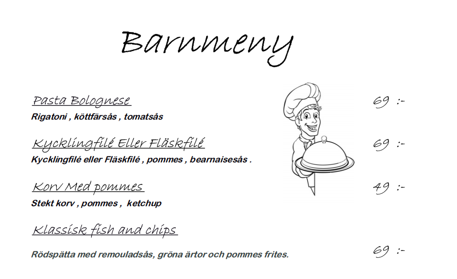 Barn mat i  Tomelilla 