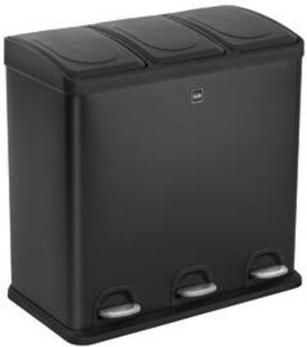 kunststof afvalbak 3x20 ltr.