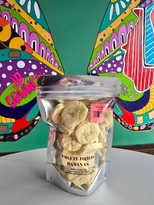 Freeze dried bananas