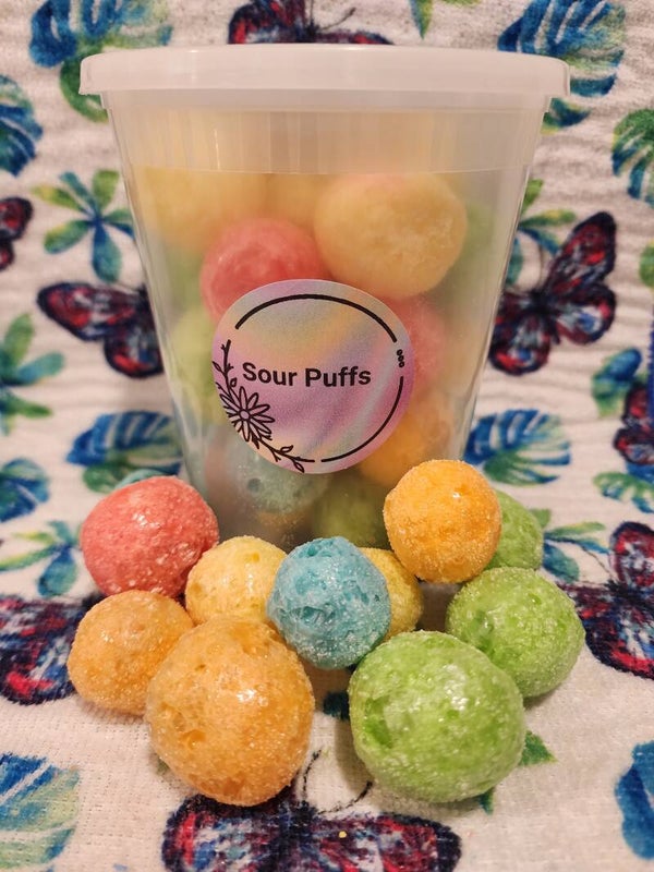 Large sour puffs