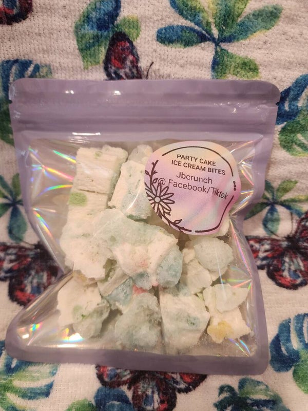 Party cake ice cream bites