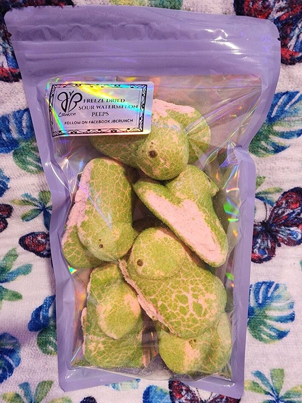 Sour watermelon peeps