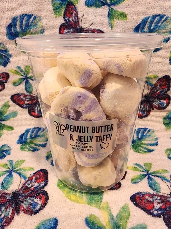 Peanut butter & jelly taffy
