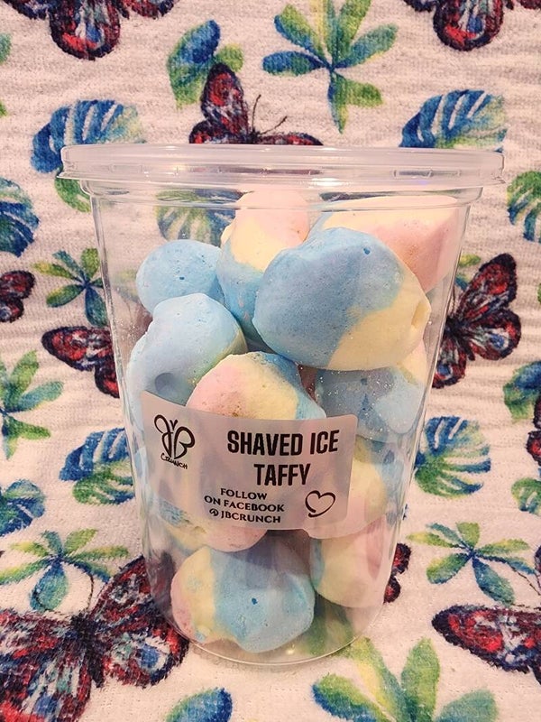 Shaved ice taffy