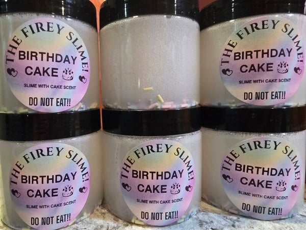 Birthday cake SLIME (DO NOT EAT!!)