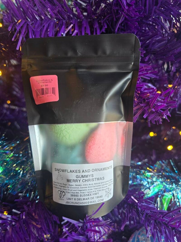 Snowflakes and ornaments