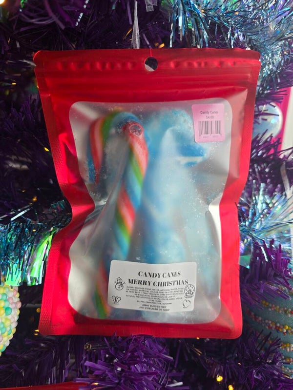 Mixed freeze dried candy canes