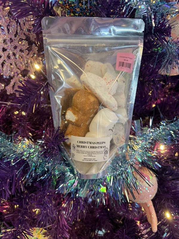 Christmas peeps freeze dried