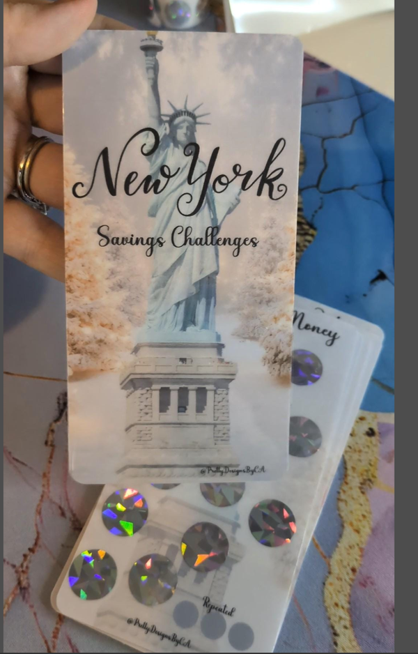 New York savings trackers with optional binder