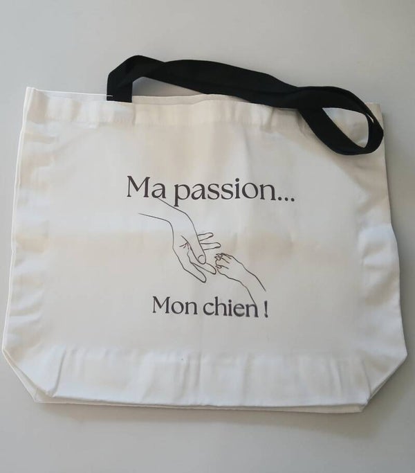 Grand Tote bag - Ma passion...mon chien
