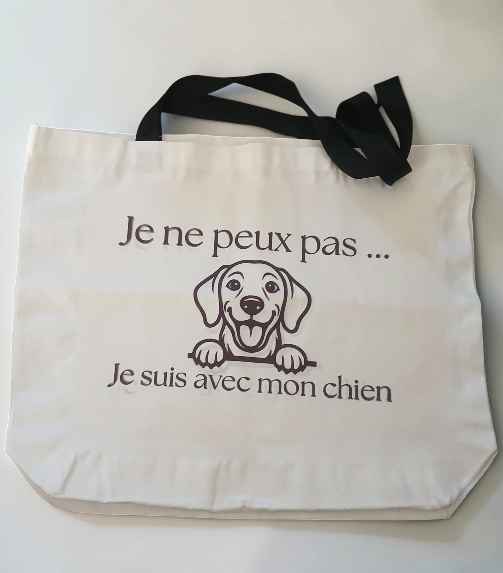 Grand Tote bag - Je ne peux pas ...