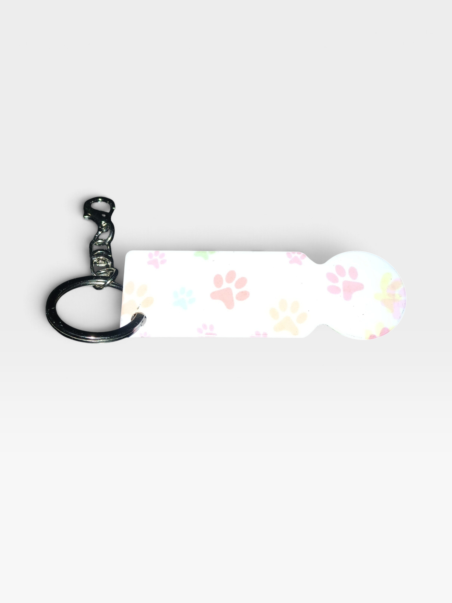 Jeton de caddies - blanc - pattes multicolore